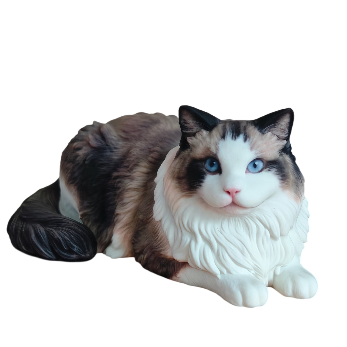 Custom Lying Cat Figurine from Photo – Personalized Cat Keepsake