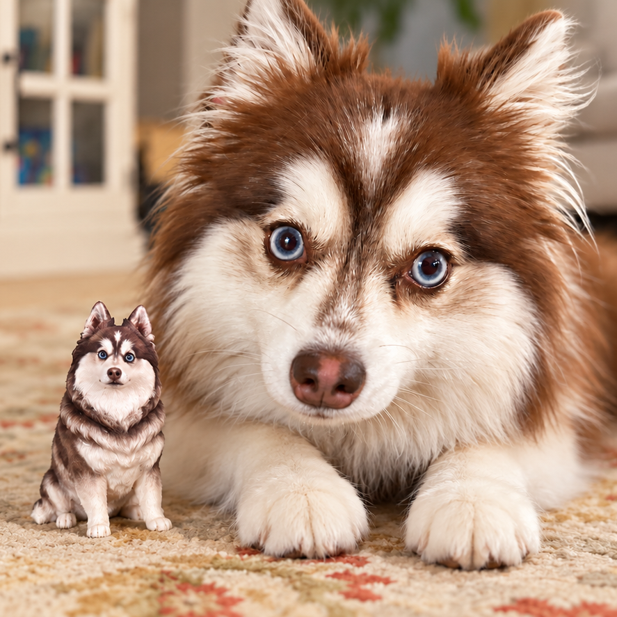 Custom Dog Figurine from Photo – Personalized 3D Dog Keepsake