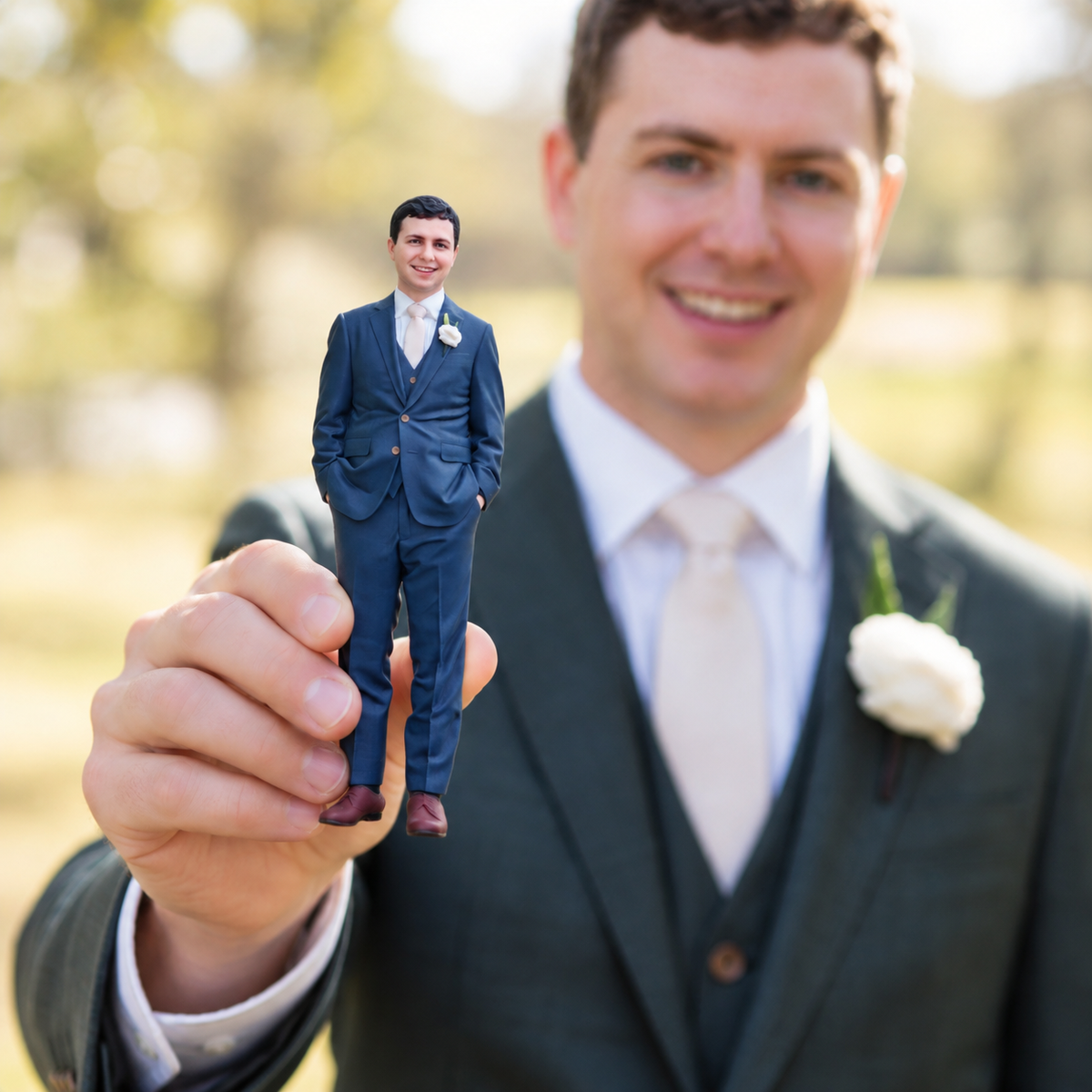 Custom Person Figurine from Photo – Personalized Full-Body 3D Portrait